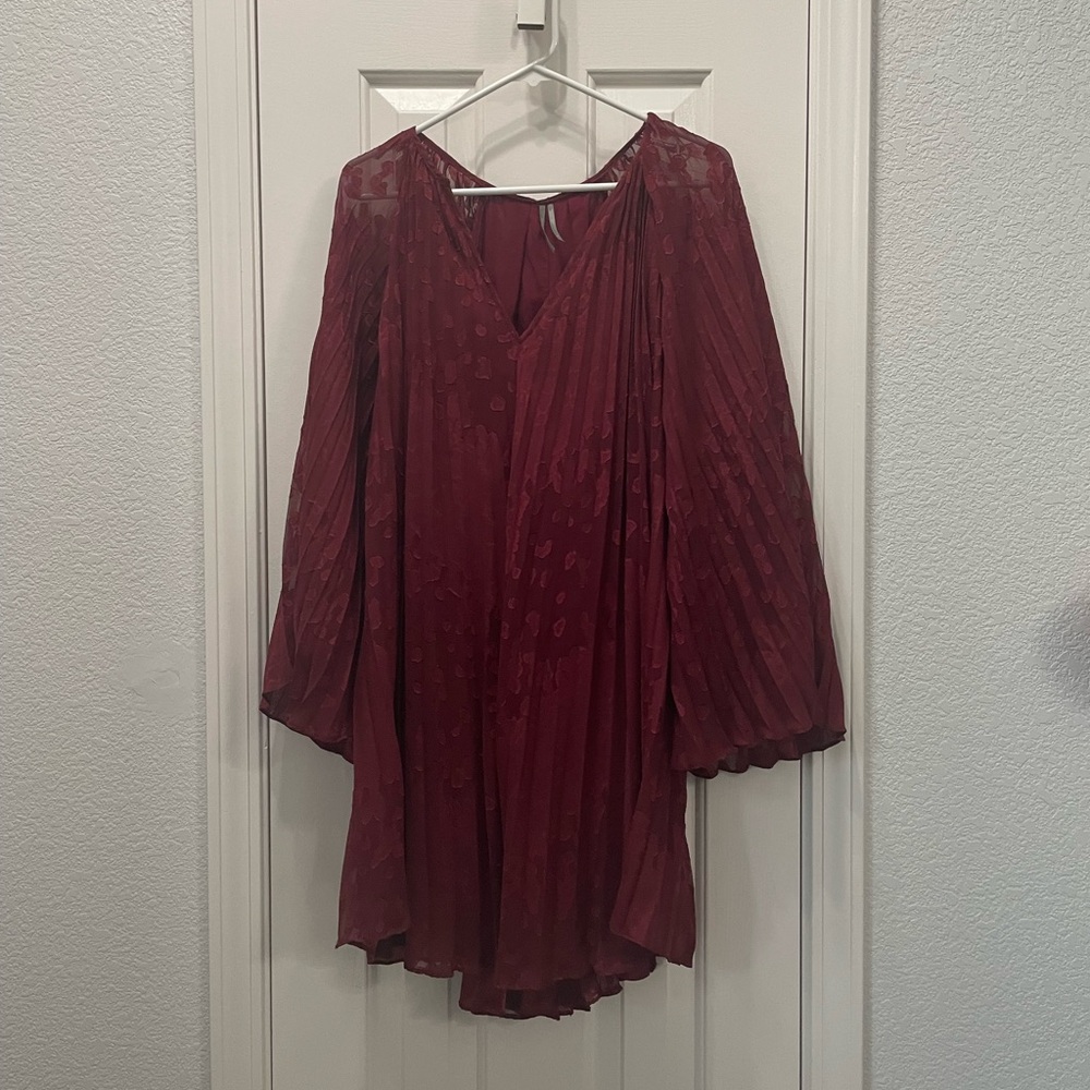 Anthropologie Toulon Pleated Dress